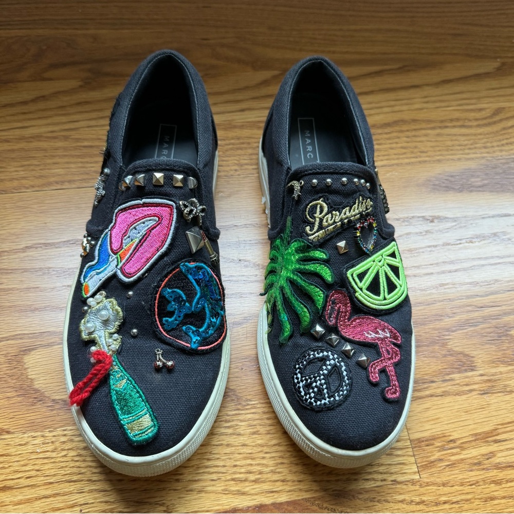 Marc Jacobs Slip On Canvas Sneaker Size 8 (38)